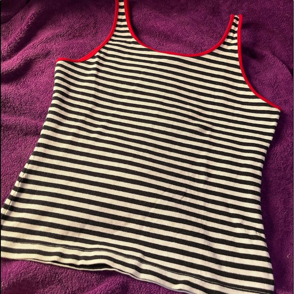 Limited Black White & Red Medium Tank Top.